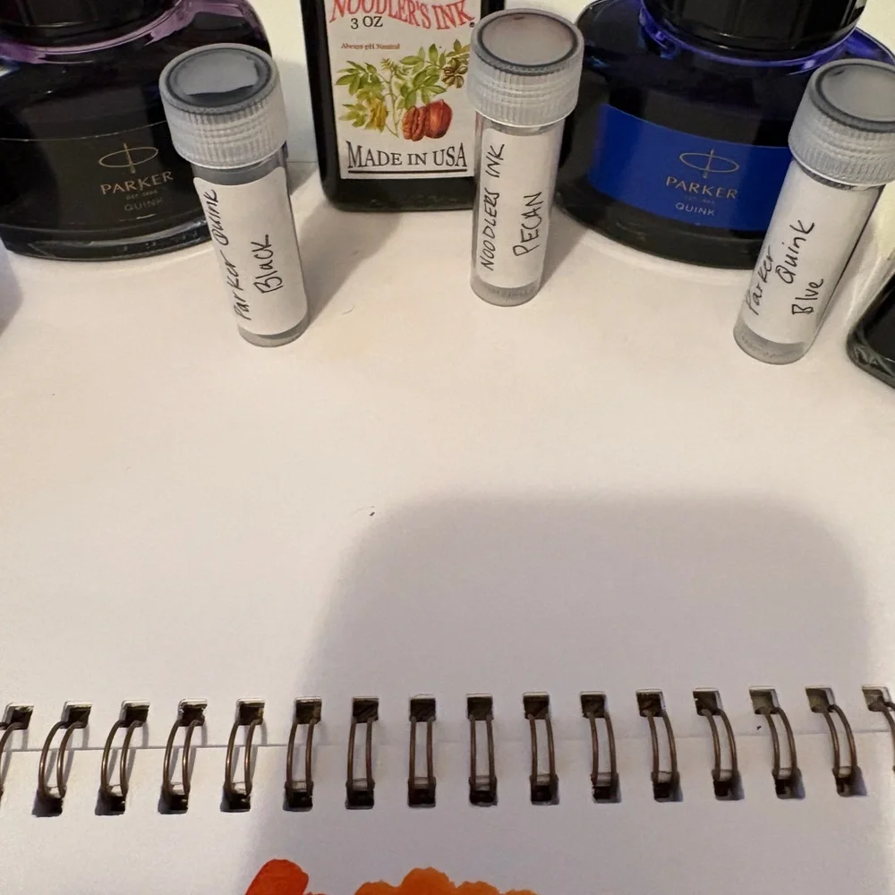 Fountain‎ Pen Ink Samples – 5 Mini Vials | Hongdian Parker Noodler’s Journaling